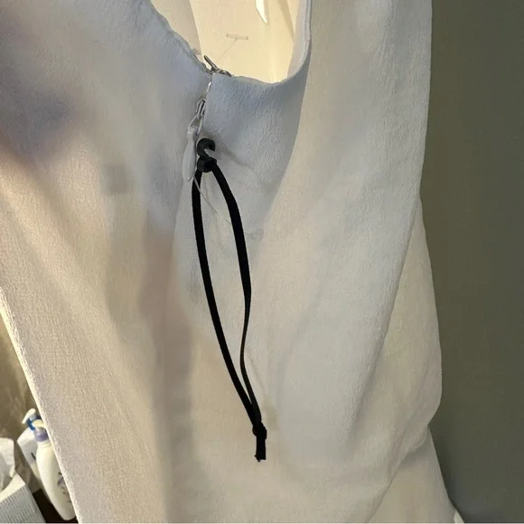 NWOT 1.STATE Halter Neck Rumple Hammered Satin Top - Picture 5 of 12